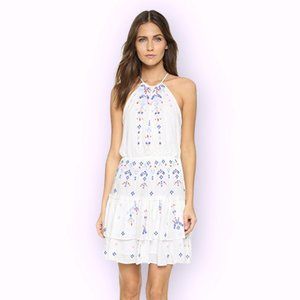 PARKER • Small • Quintana embroidered halter dress sundress beach women's RARE